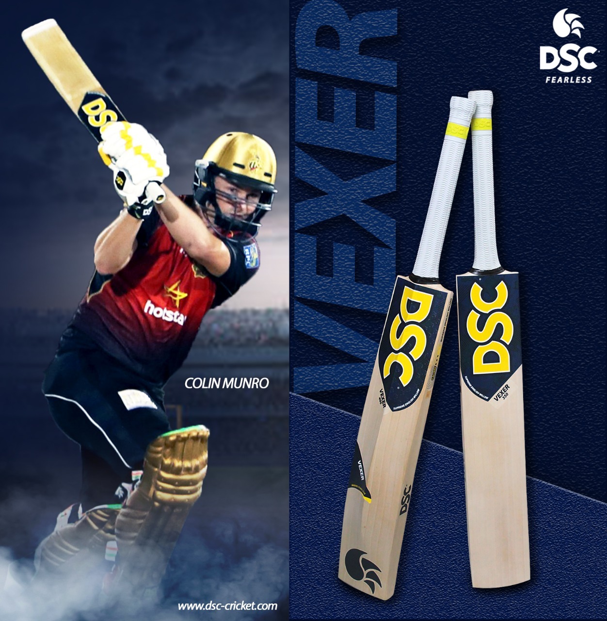 Select DSC VEXER 350 English Willow Cricket Bat